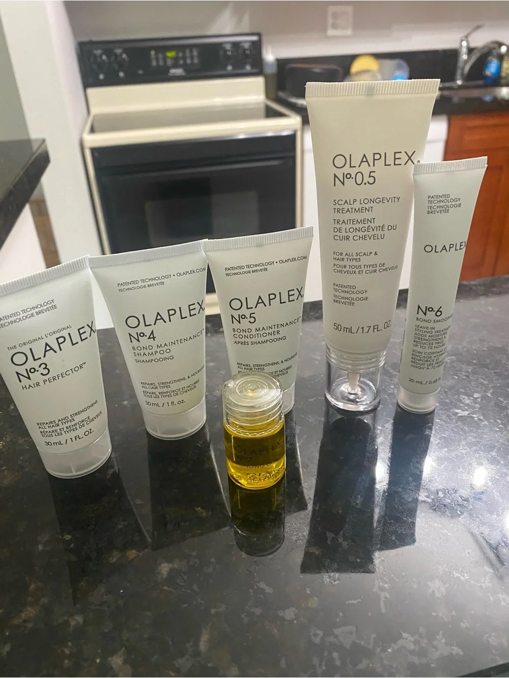 OLAPLEX Travel Trio Set - White Tubes (No.3, No.4, No.5)